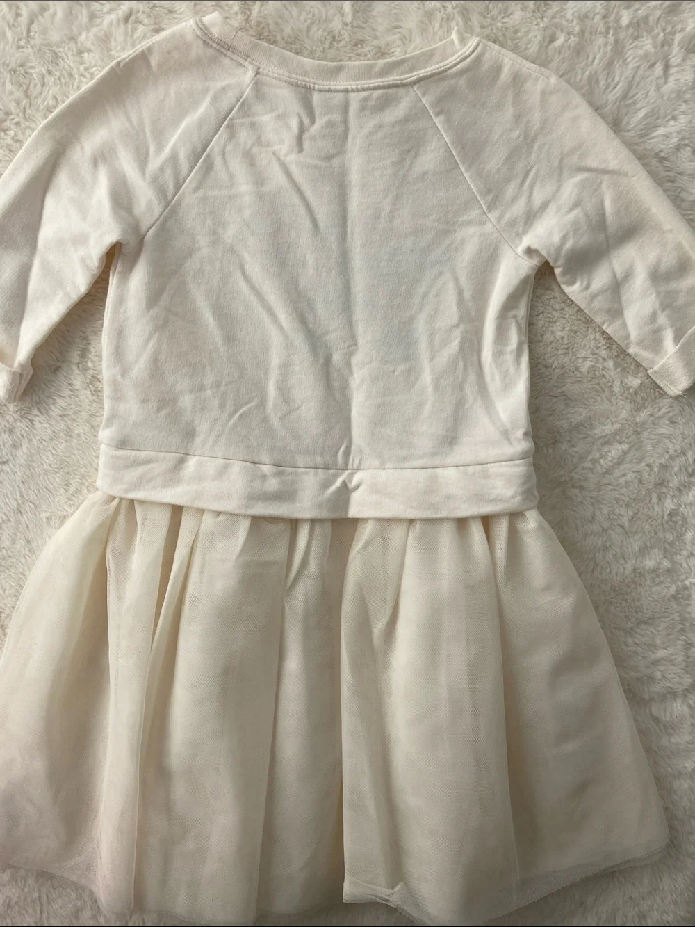 SALE! 50% Off Kids Cream Tulle Dress with Floral 